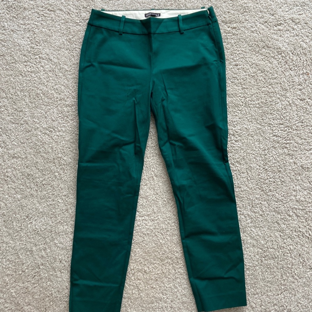 J. Crew factory green skinny work pant